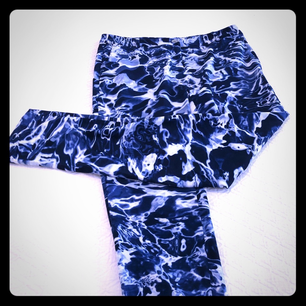 NWOT - Michael Kors Water Print Pants - comfy!